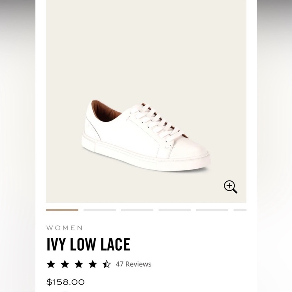 FRYE ivy low lace sneaker size 6.5